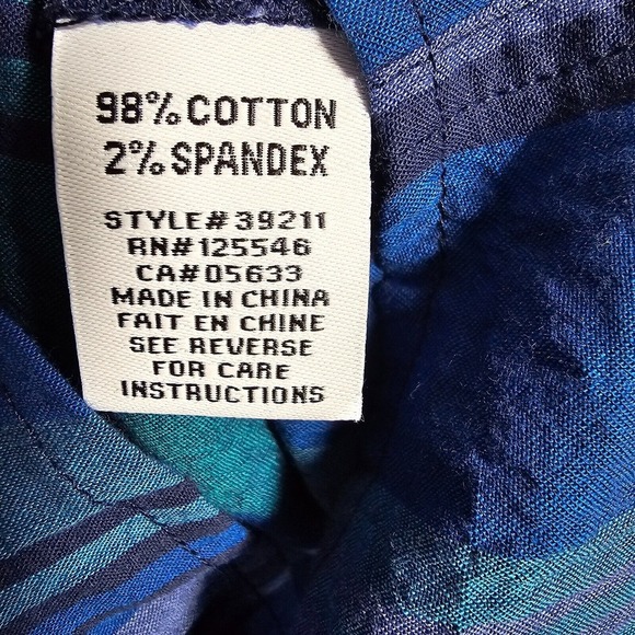 Escape by‎ Habitat Shirt Womens Medium Button Up Long Sleeve Stripe Lightweight - Picture 7 of 13